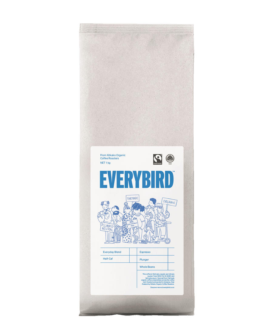 Everybird Everyday Blend Whole Bean 1kg - Fairtrade Organic