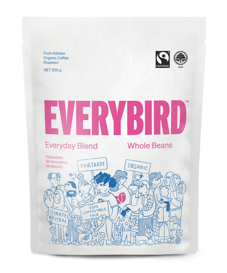Everybird Everyday Blend Wholebeans 200g - Fairtrade Organic